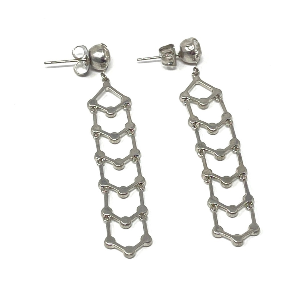 New Free People Drop Dangle Rhinestone Earrings - Picture 4 of 4